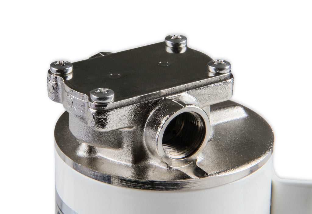 12-Volt DC Electric Oil Circulation Pump w/ 3/8" BSPP (British Standard Pipe Parallel) straight thread Female Ports