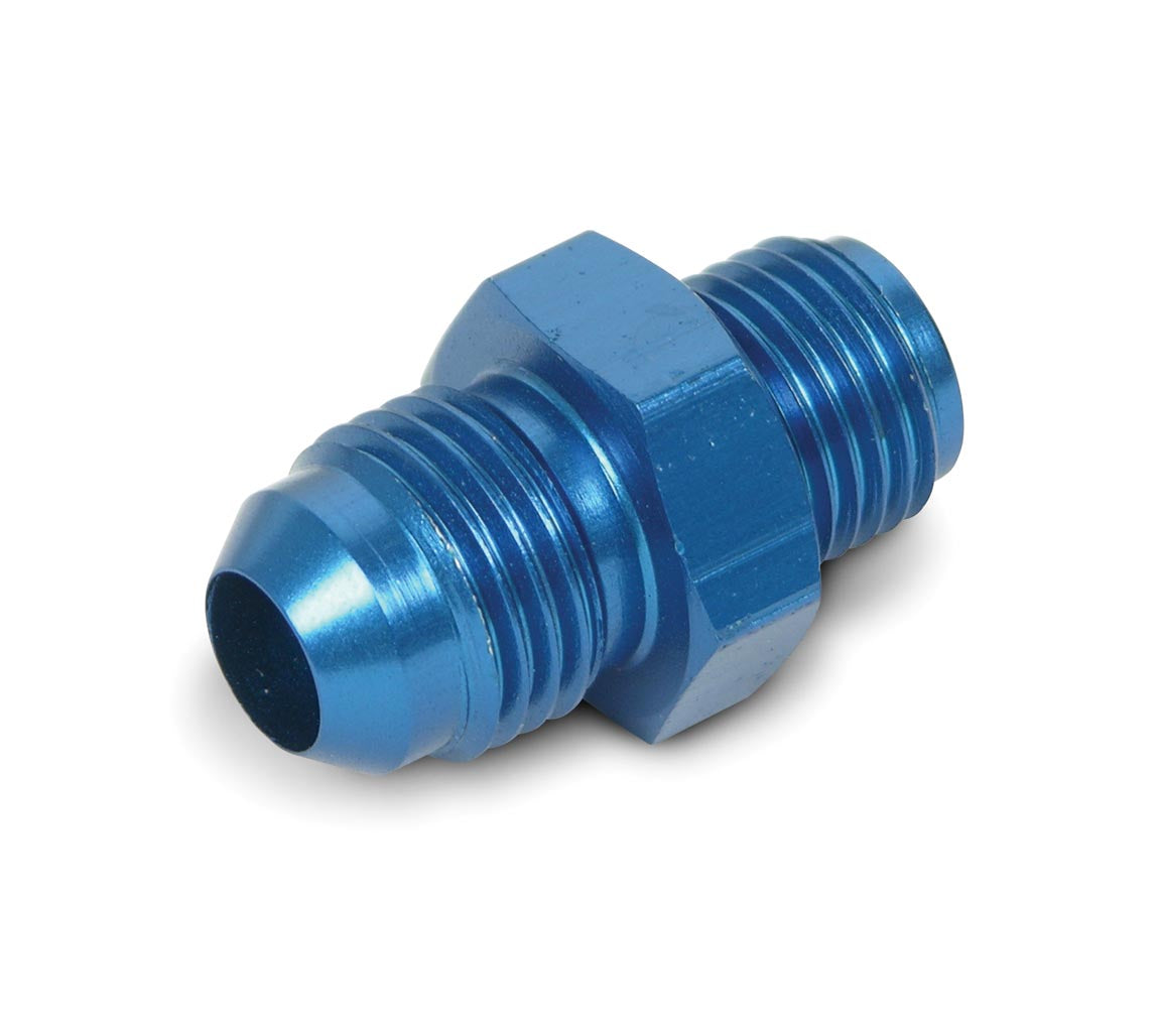 Blue Anodized Lightweight Aluminum Construction. Typical Application Power Steering/Fuel Pump - 5/16" Tube Inverted Flare.