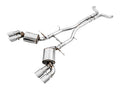 AWE Touring Edition Catback Exhaust for Gen6 Camaro SS/ZL1/LT1, Quad Outlet - Resonated - 4.5" Chrome Silver Tips