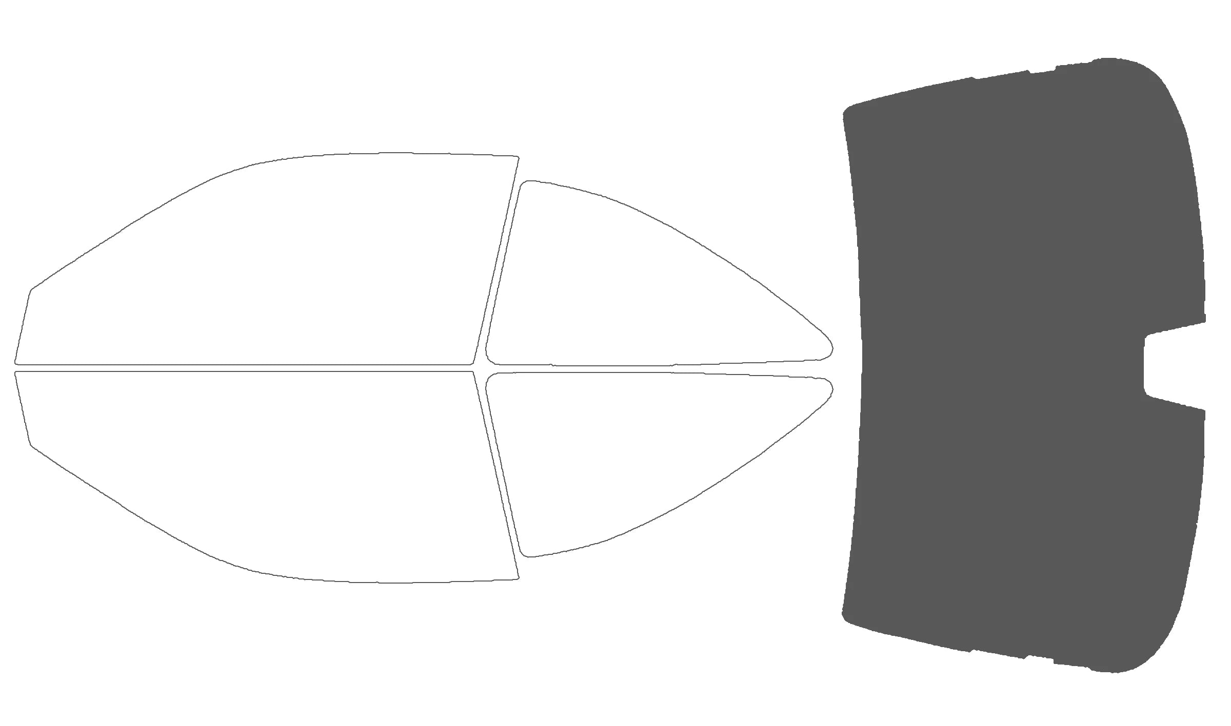 Precut Window Tint Kit for Honda Civic Coupe (2001–2005) | UV Block & Privacy Film