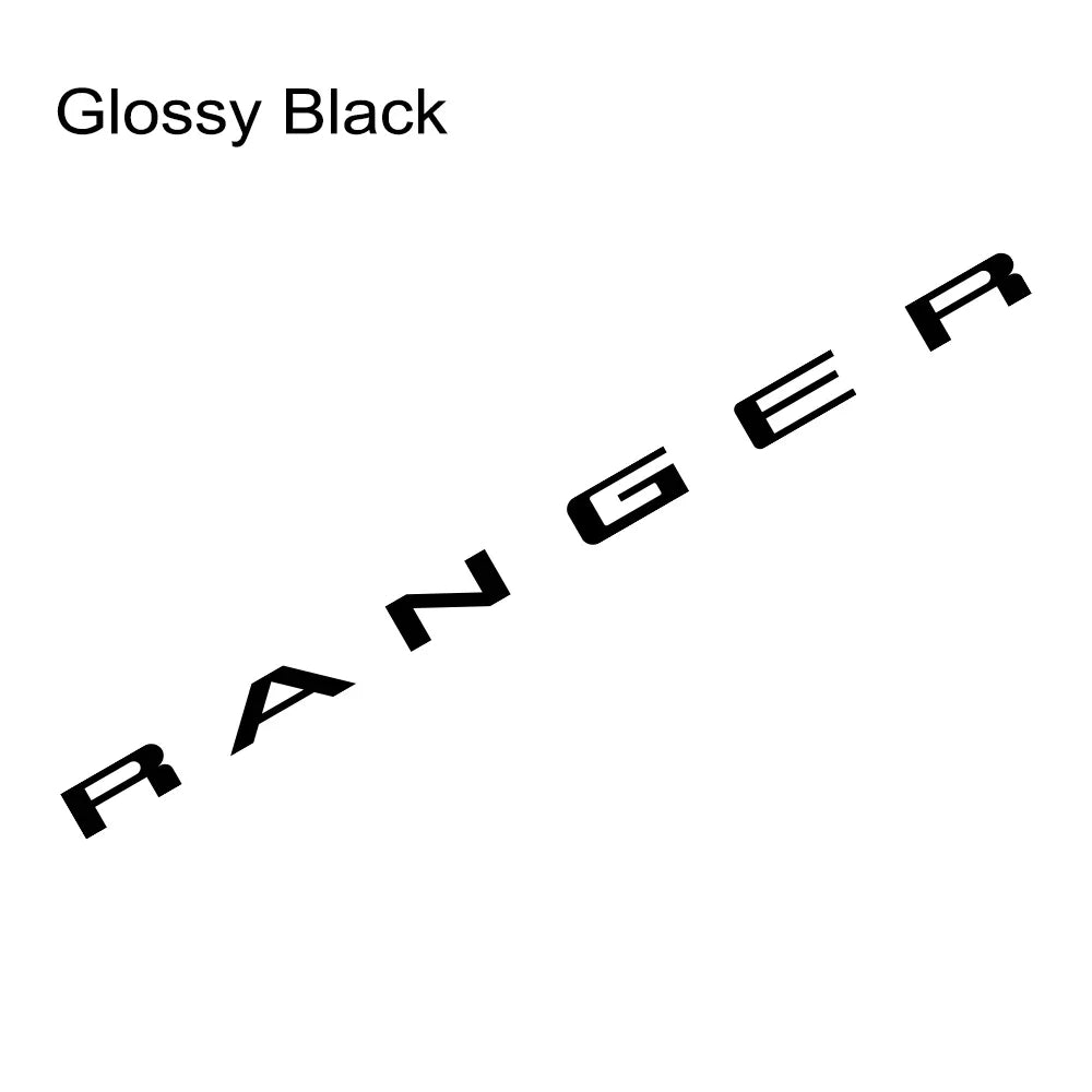 Tailgate Insert & Indent Letter Decal for Ford Ranger (2019–2021) | Vinyl Truck Sticker