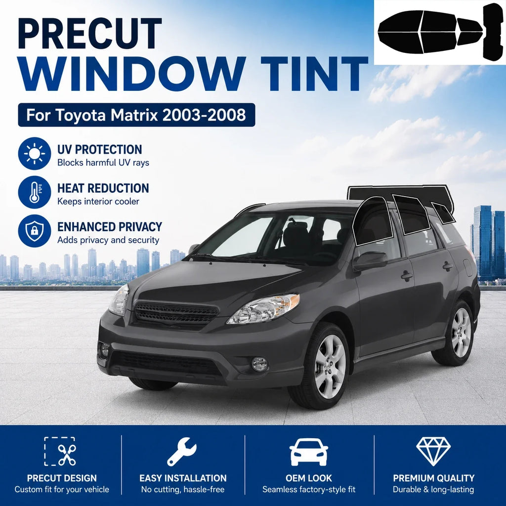Precut Window Tint Kit for Toyota Matrix (2003–2008) | UV Block & Privacy Film