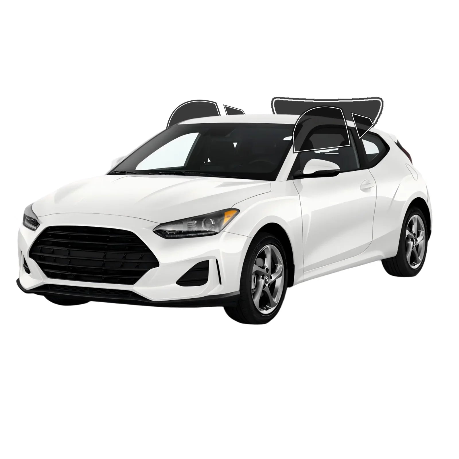 Precut Window Tint Kit for Hyundai Veloster (2012–2022) | UV Block & Privacy Film
