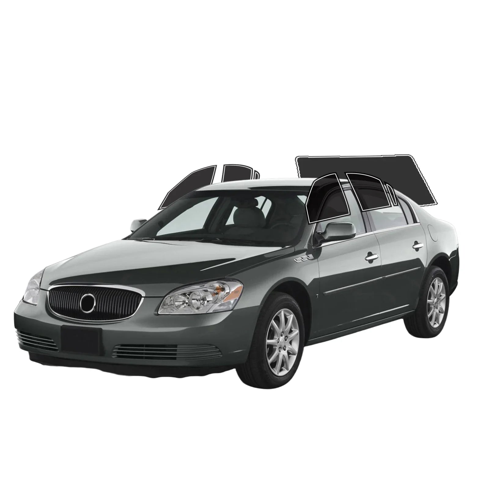 Precut Window Tint Kit for Buick Lucerne (2006–2011) | UV-IR Block & Privacy Film