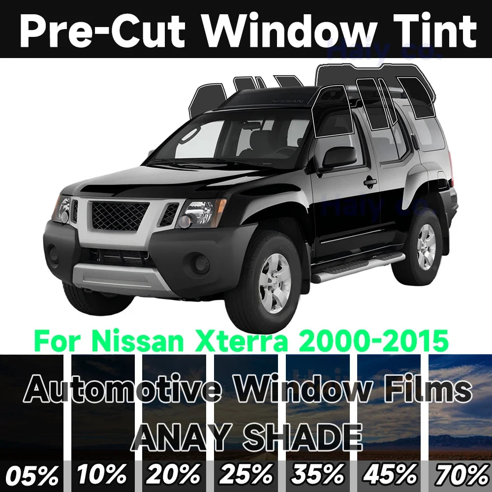 Precut Window Tint Kit for Nissan Xterra (2000–2015) | UV Block & Privacy Film
