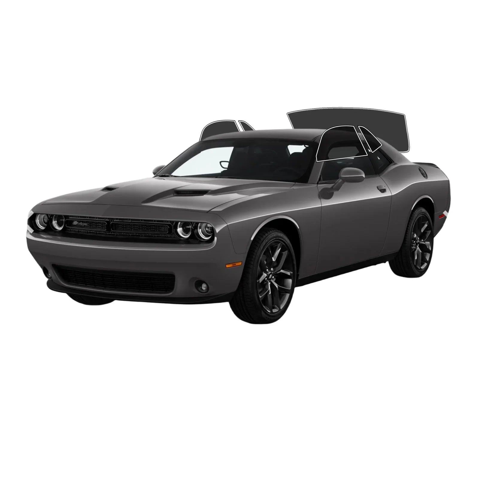 Precut Window Tint Kit for Dodge Challenger (2008–2023) | UV Block & Privacy Film