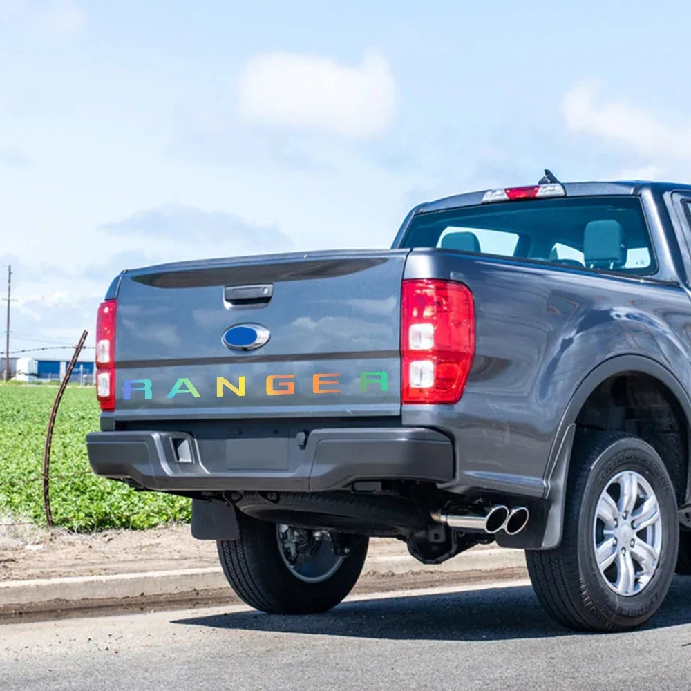 Tailgate Insert & Indent Letter Decal for Ford Ranger (2019–2021) | Vinyl Truck Sticker
