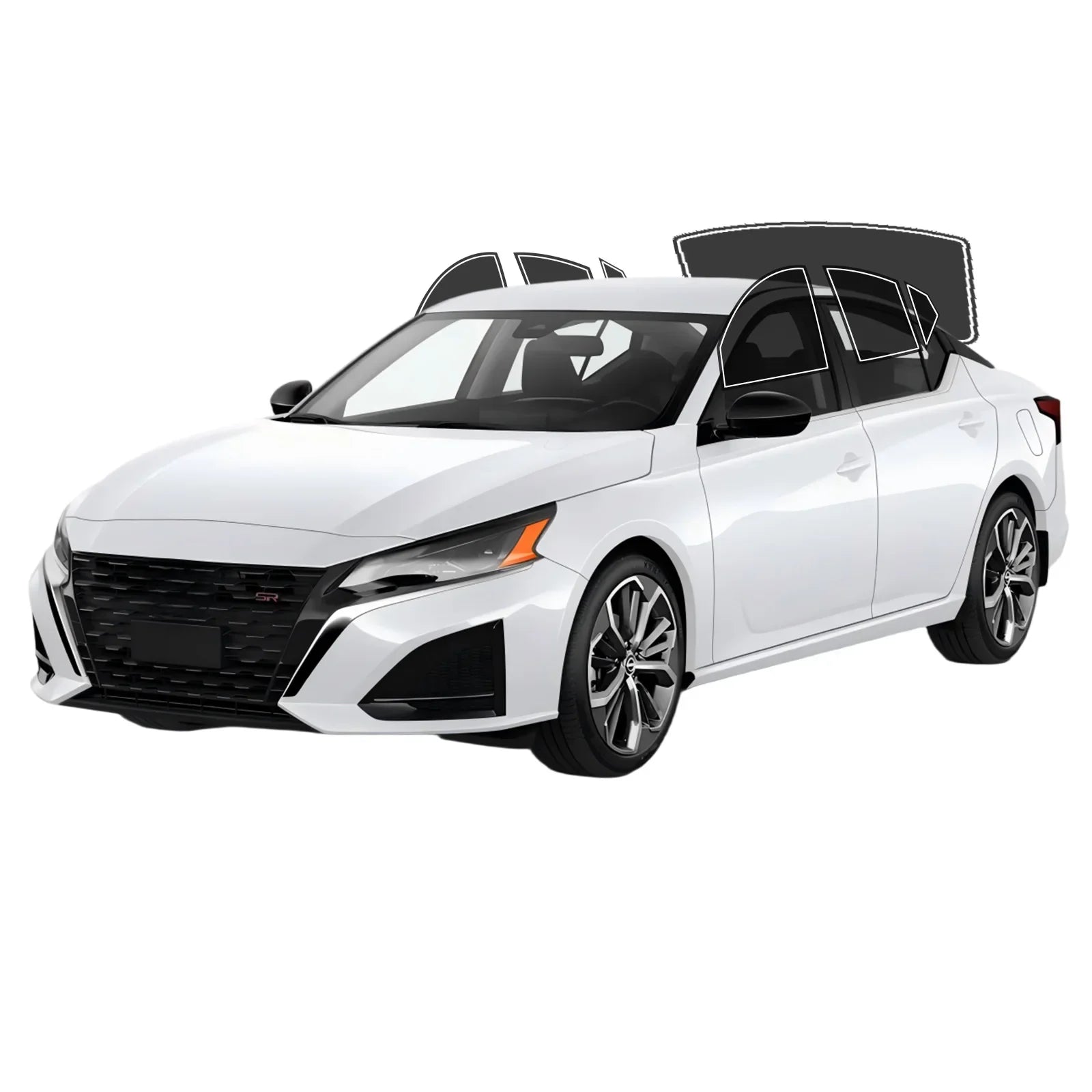 Precut Window Tint Kit for Nissan Altima Sedan (2019–2025) | UV Block & Privacy Film