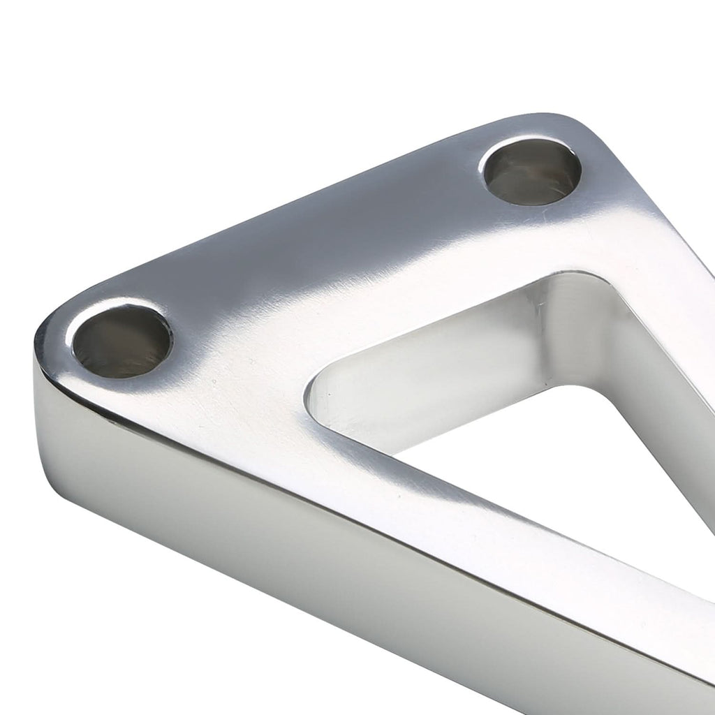 Chevrolet SBC Long Water Pump Alternator Bracket Set - Chrome
