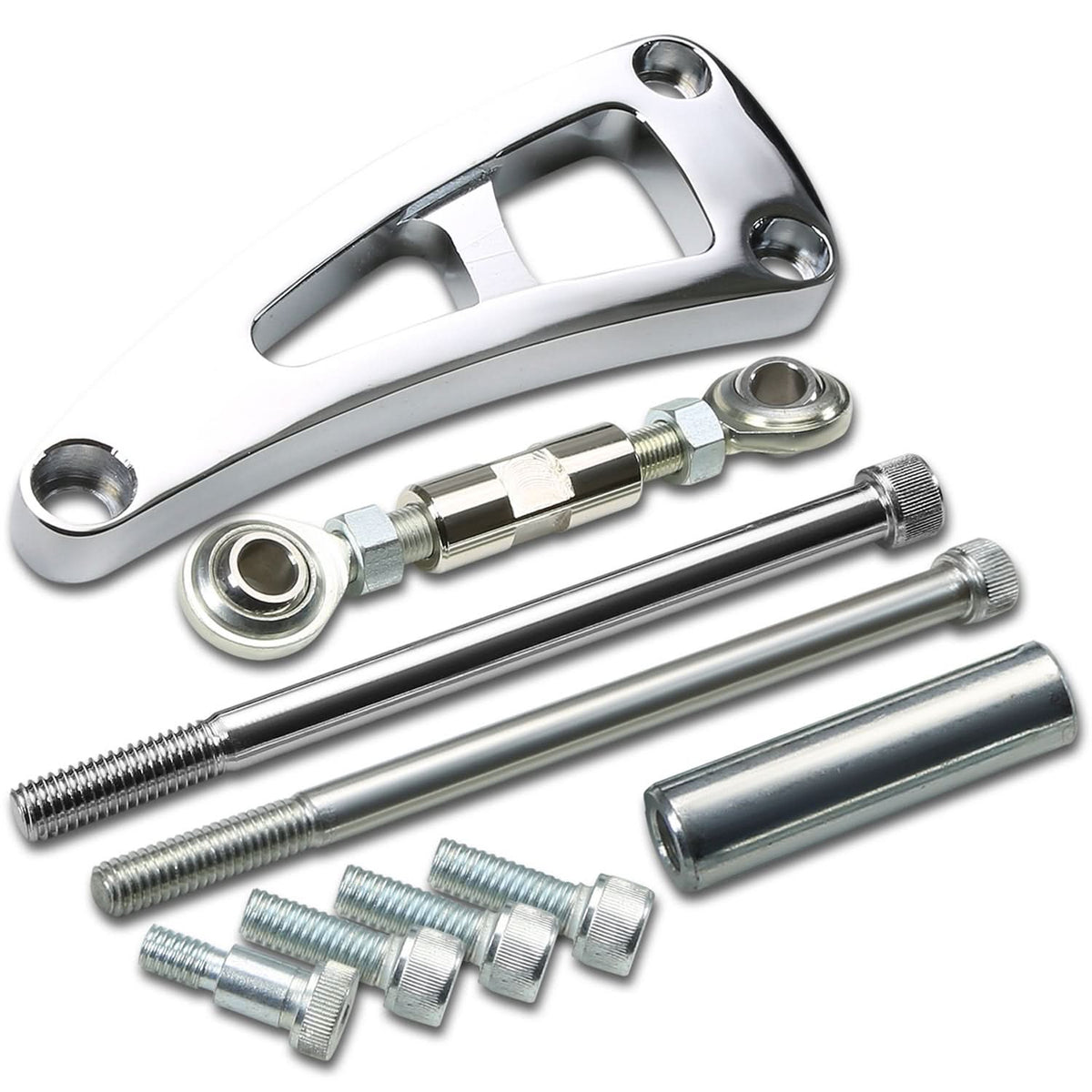 73-98 Chevrolet BBC Long Water Pump Alternator Bracket Set - Aluminum
