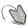 Young Leaf Panda Lemon Squash Paper Hanging Air Freshener