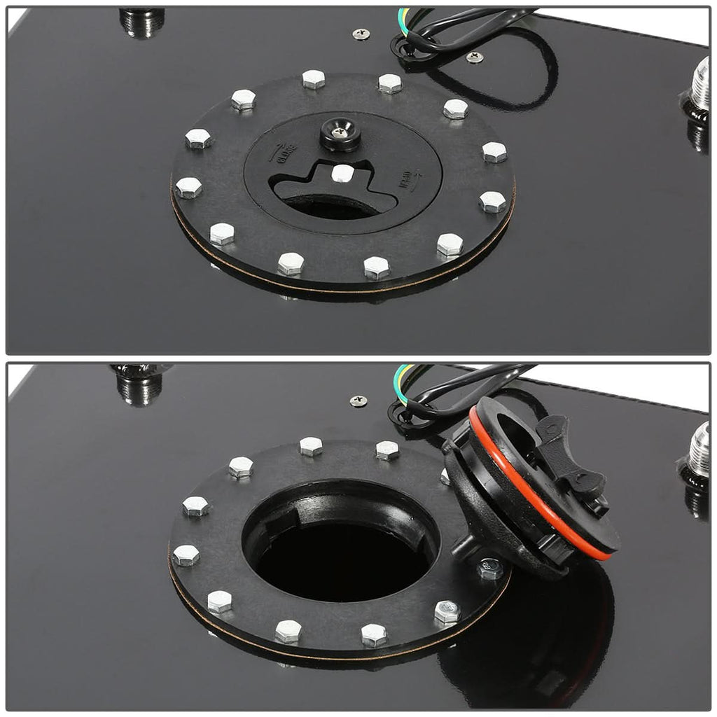 10 Gallon Fuel Cell Gas Tank with Level Sender - Aluminum