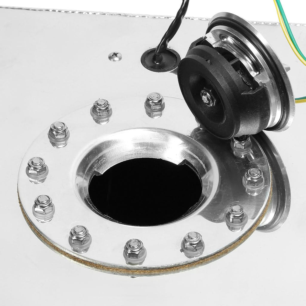 20 Gallon Aluminum Fuel Cell Gas Tank with Level Sender Polished