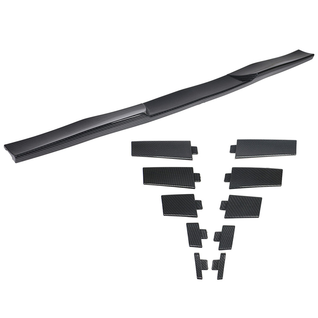 Universal Fitment Carbon Fiber Print Adjustable Rear Roof Spoiler ABS