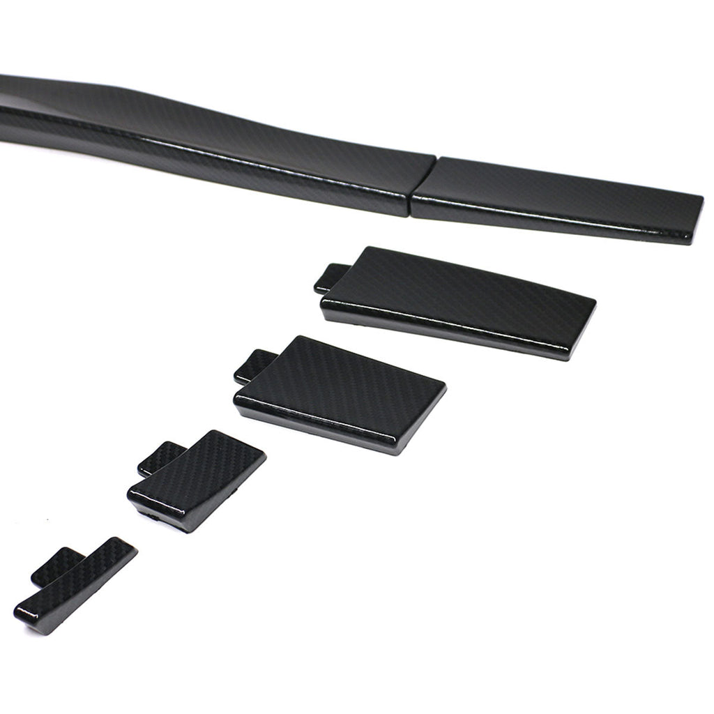 Universal Fitment Carbon Fiber Print Adjustable Rear Roof Spoiler ABS