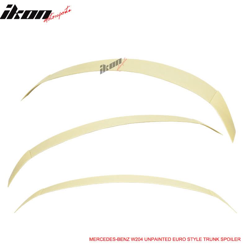 Fits 08-14 Mercedes-Benz W204 C-Class Euro UnRear Spoiler Wing - ABS