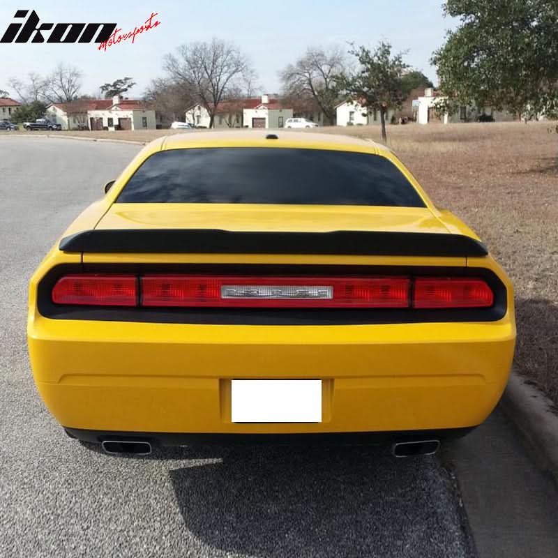 2015-2023 Dodge Challenger OE Style Matte Black Rear Trunk Spoiler ABS