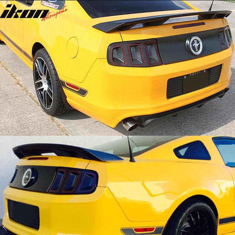 Fits 10-14 Ford Mustang LS Fiberglass FRP Rear Spoiler Wing Lip
