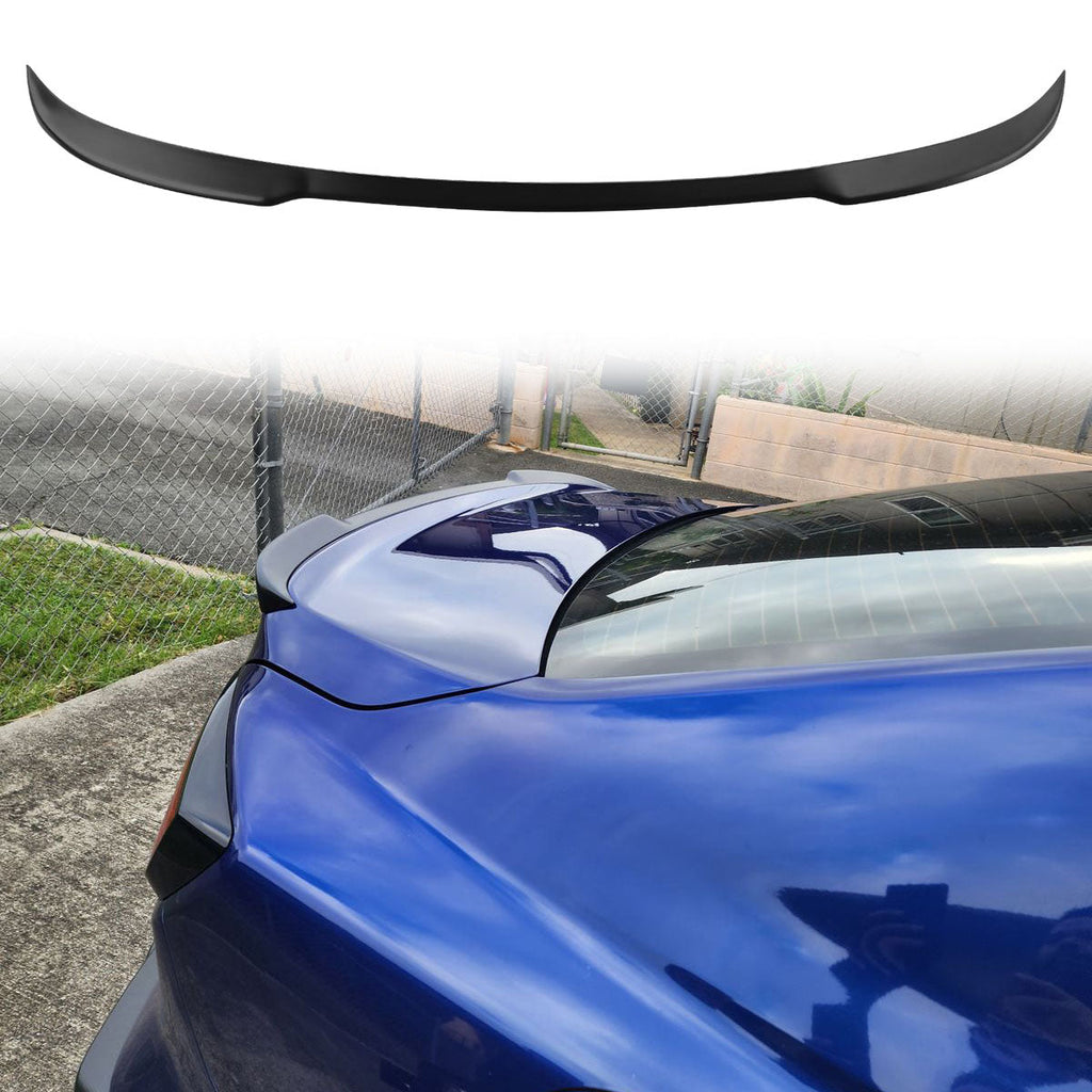 2022-2025 Subaru WRX D Style Unpainted Black Rear Trunk Spoiler ABS