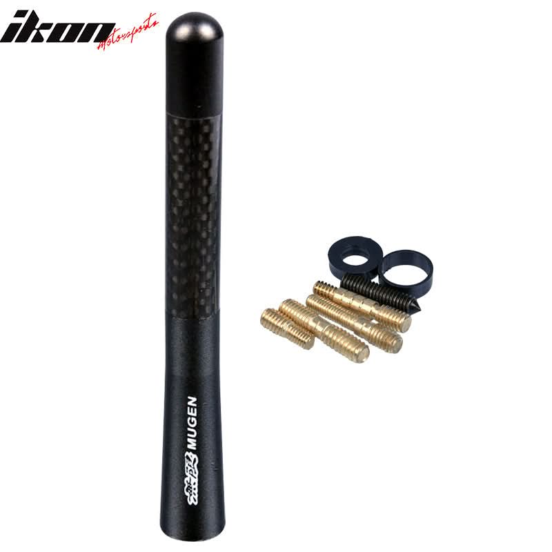 Universal Honda Mugen Short 4.7 Inch Antenna Carbon Fiber