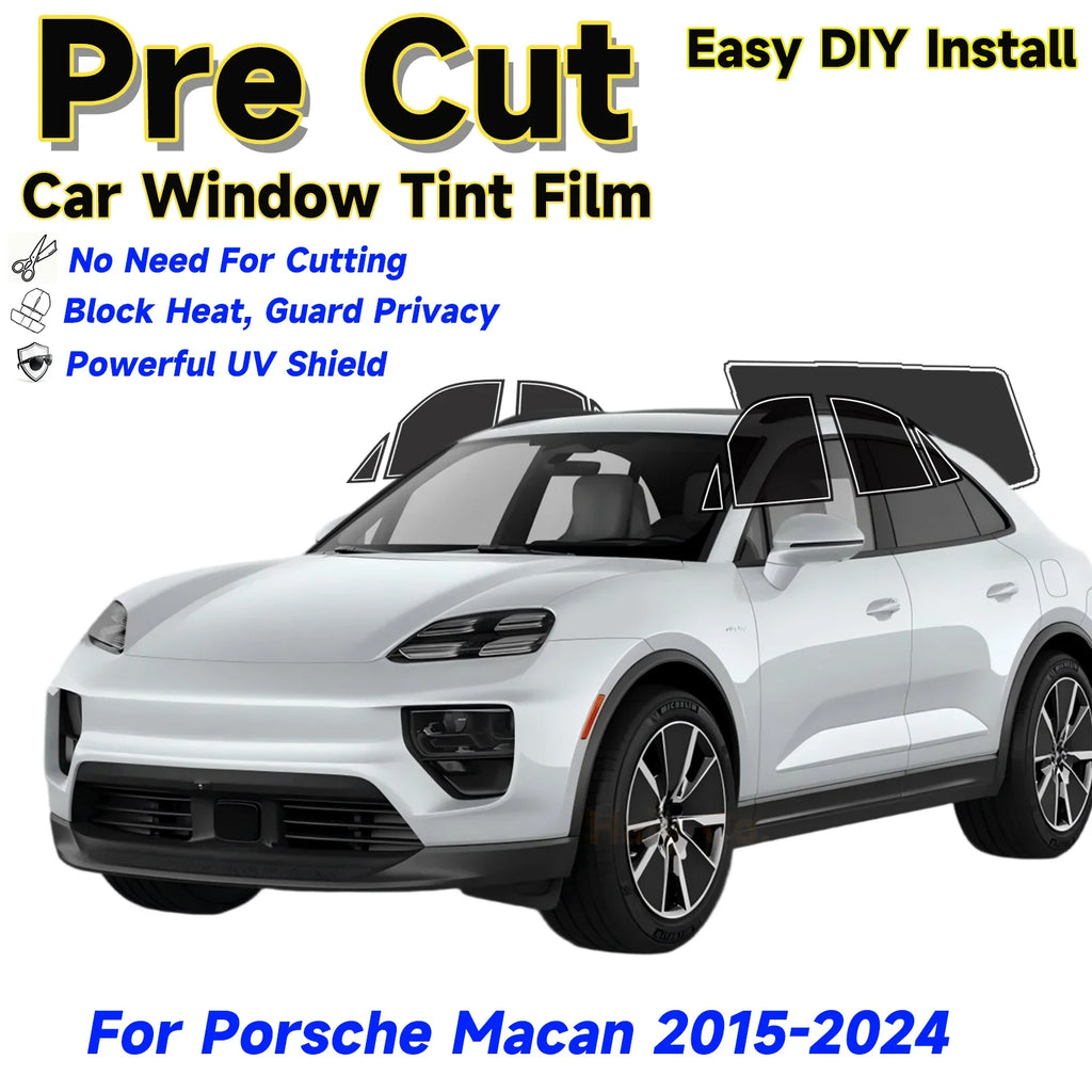 Precut Window Tint Kit for Porsche Macan (2015–2024) | UV Block & Privacy Film