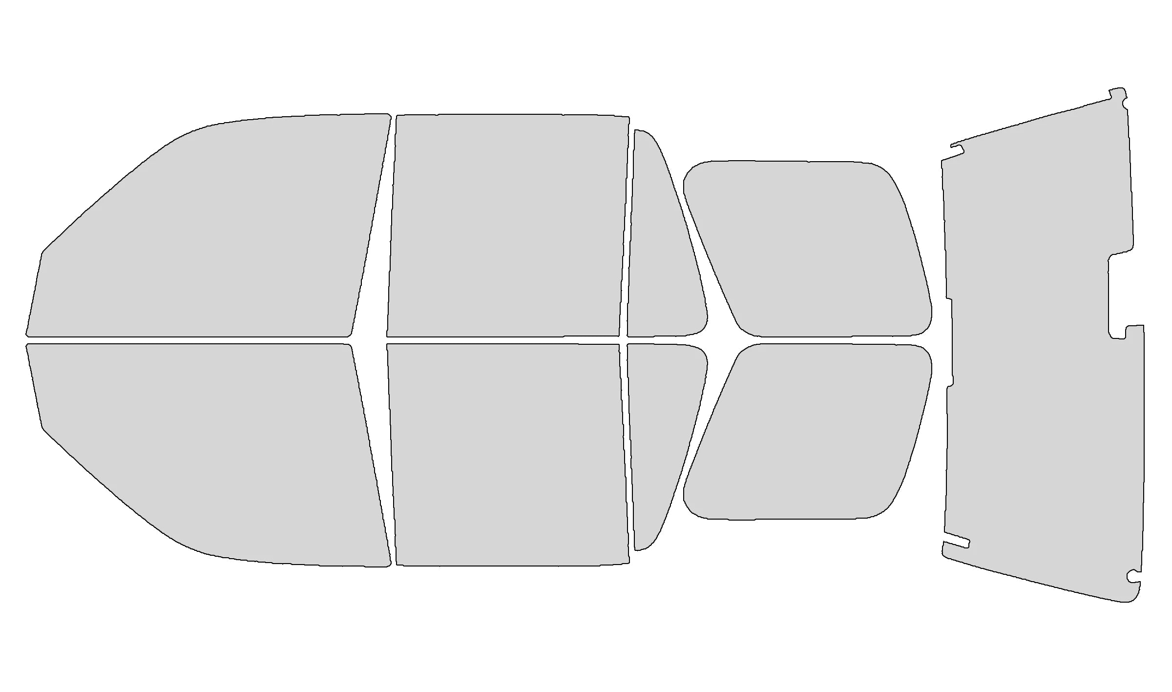 Precut Window Tint Kit for Honda CR-V (1997–2001) | UV Block & Privacy Film