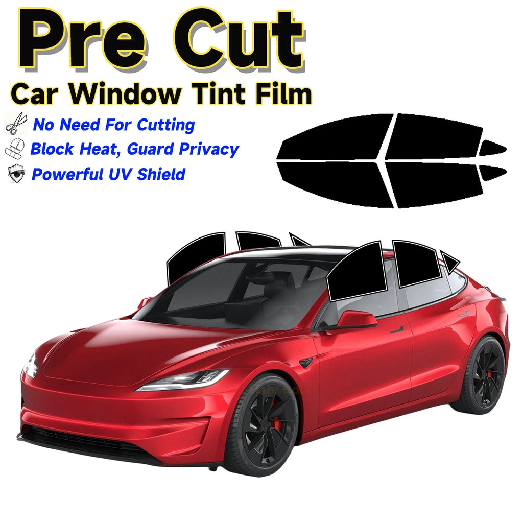 Precut Mirror Privacy Window Tint for Tesla Model 3 | Solar UV Protection Film