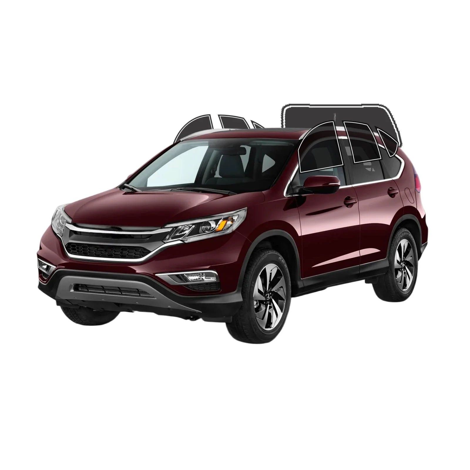 Precut Window Tint Kit for Honda CR-V (2012–2016) | UV Block & Privacy Film