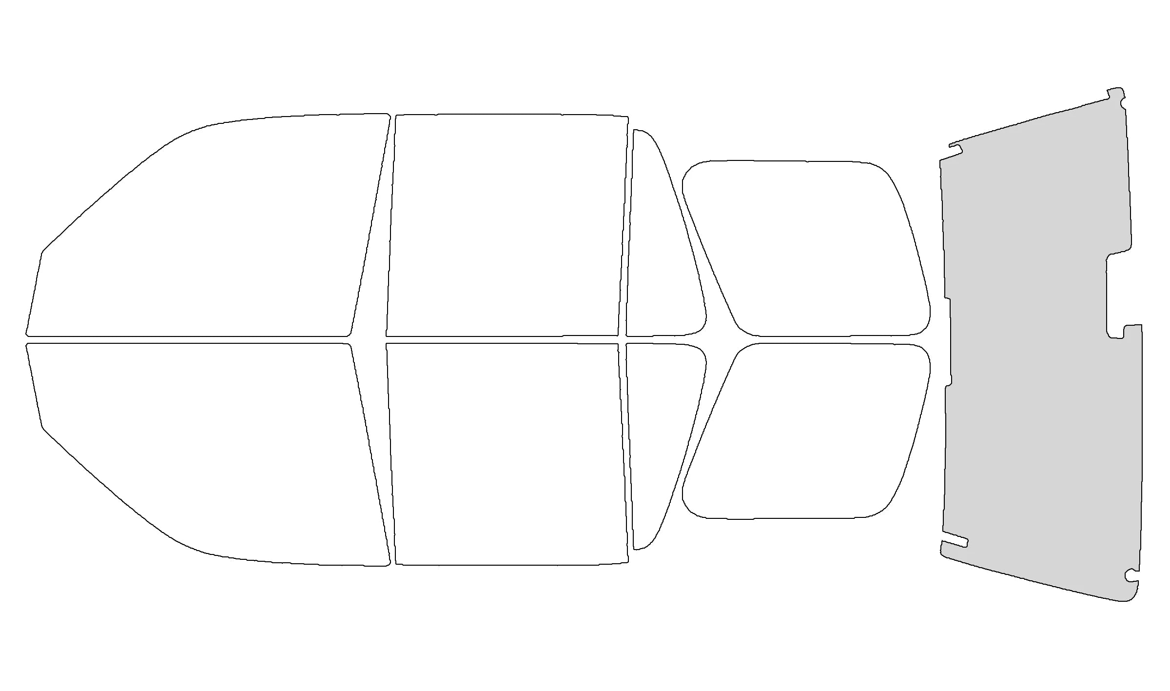 Precut Window Tint Kit for Honda CR-V (1997–2001) | UV Block & Privacy Film