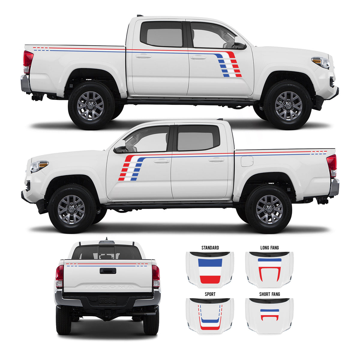2016-2023 Tacoma Checkered Stripe Kit