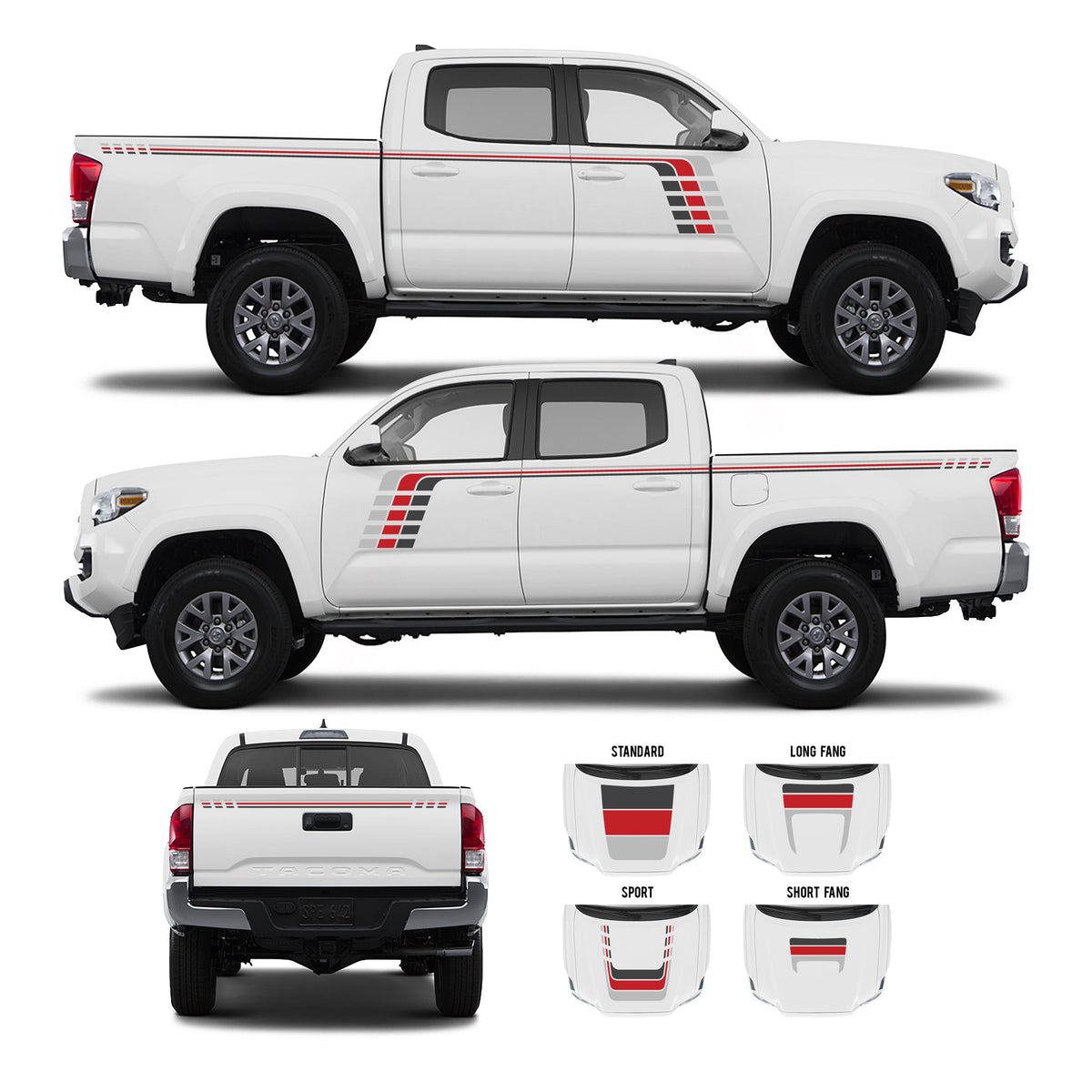 2016-2023 Tacoma Checkered Stripe Kit