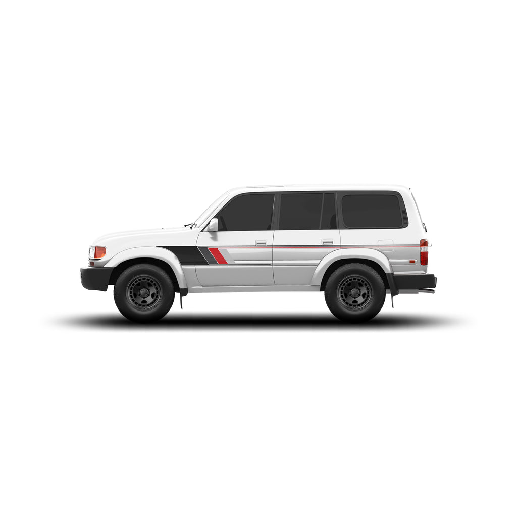 80 Series Land Cruiser Checkered Stripe Kit