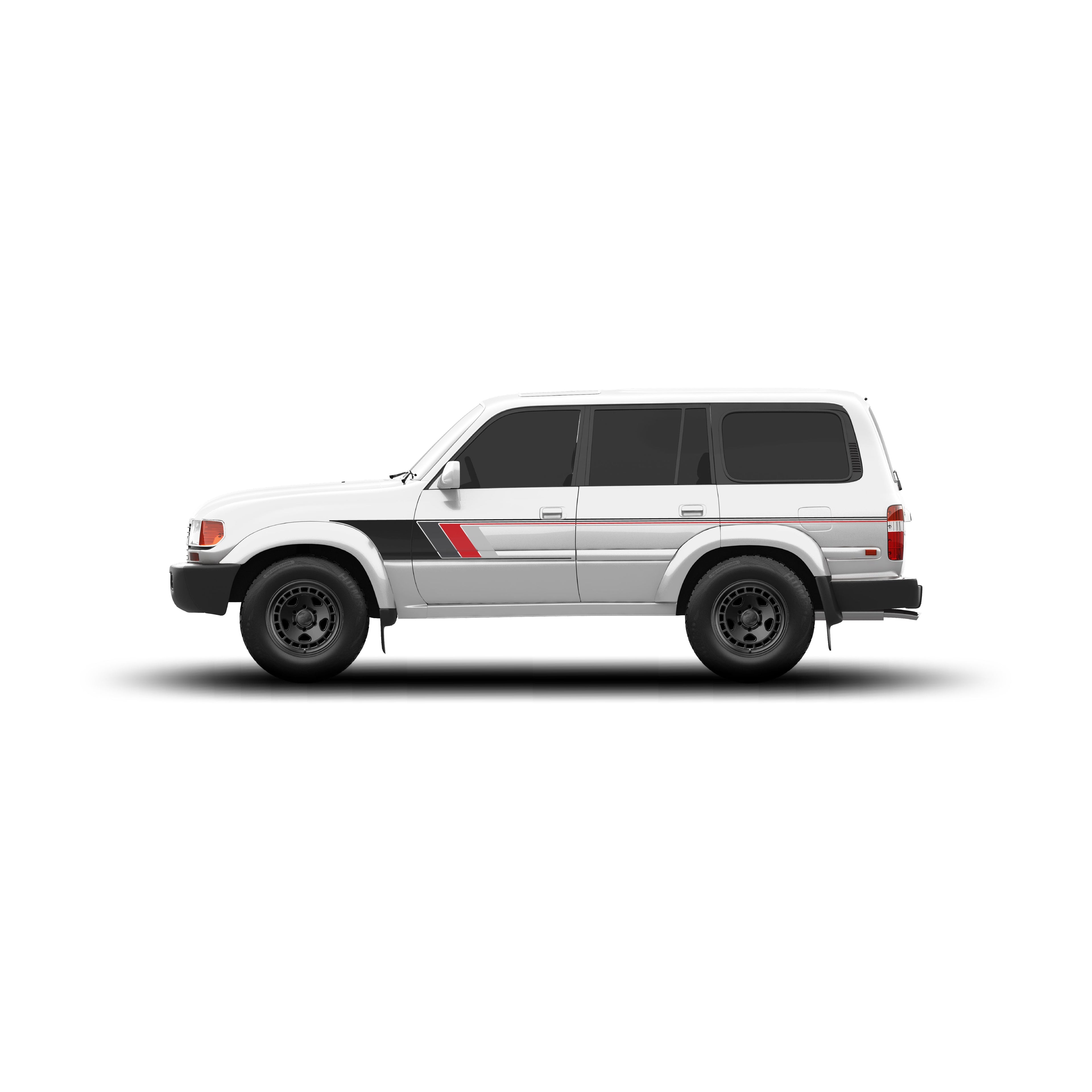 80 Series Land Cruiser Checkered Stripe Kit