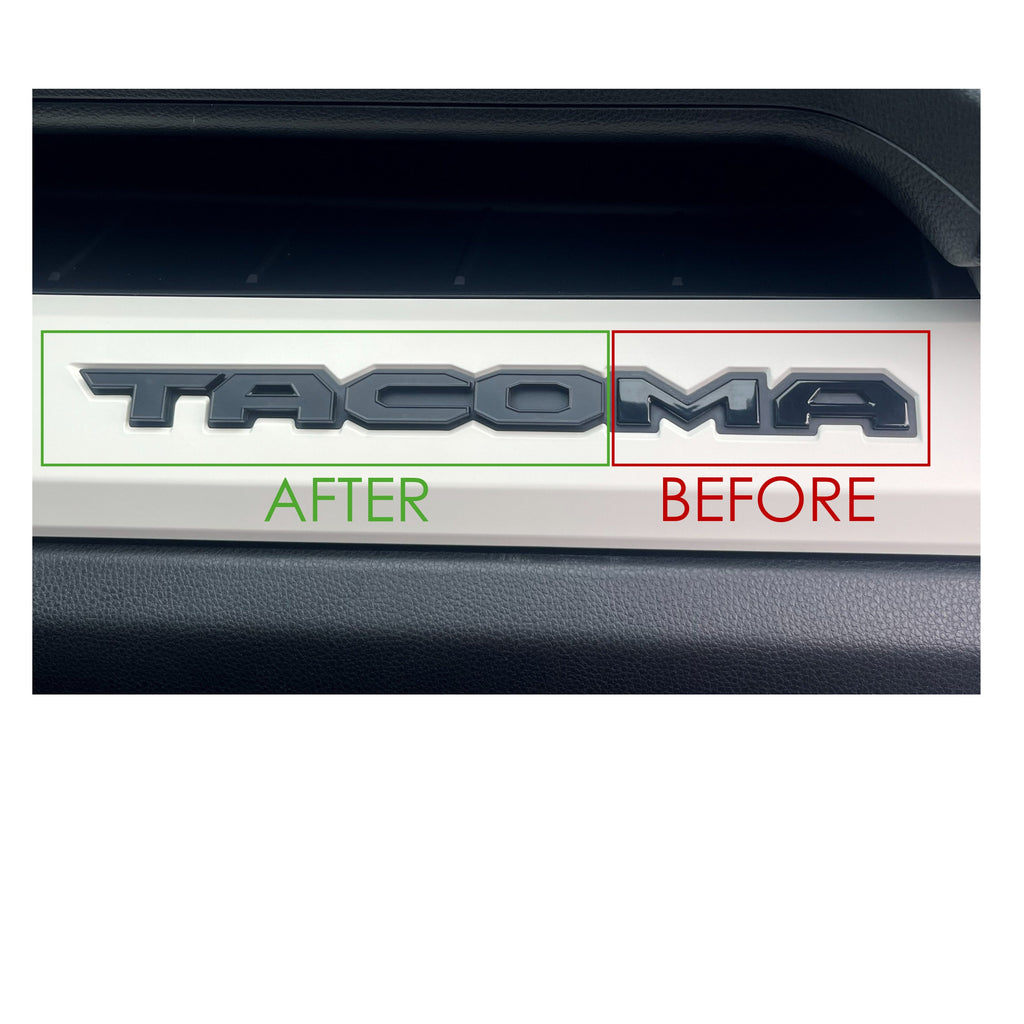 Glovebox Letters (2024+ Tacoma) - BLACK