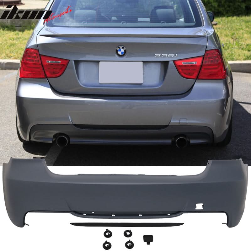 Fits 06-11 E90 Sedan 328 328i MT Msport Rear Bumper&Diffuser