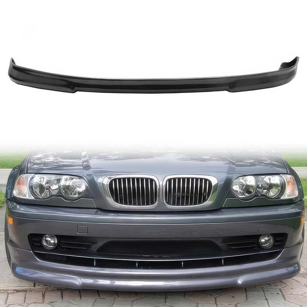 1999-2001 BMW E46 3 Series 4DR H2 Style Unpainted Front Bumper Lip PU