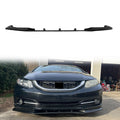 2013-2015 Honda Civic EK Sedan 4Dr IKON V3 Style Front Bumper Lip PU