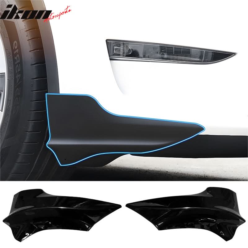 2017-2023 Tesla Model 3 Front Bumper Spoiler Splitters PP