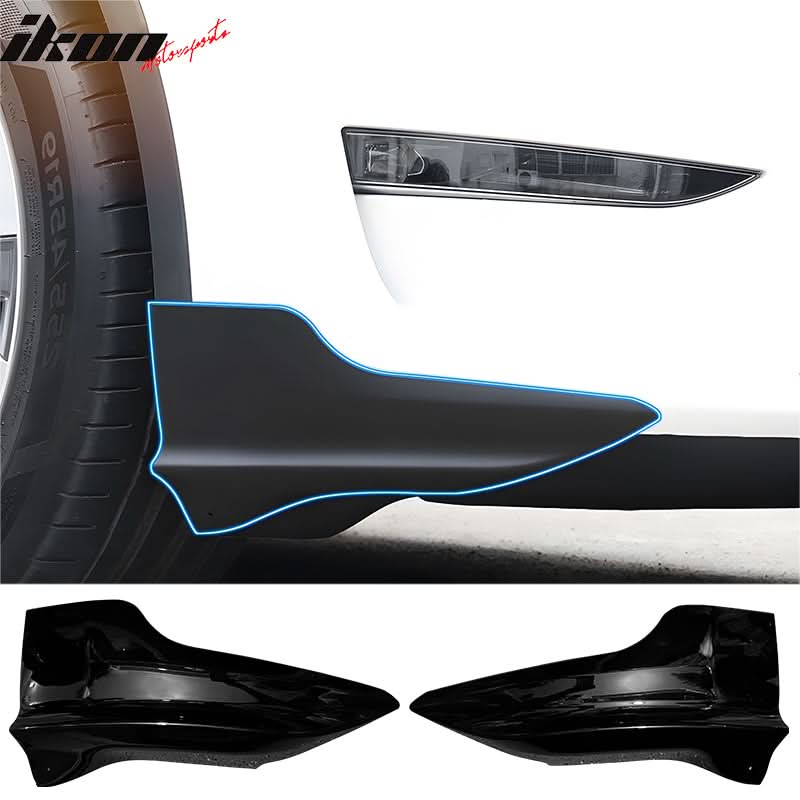 2020-2024 Tesla Model Y Front Bumper Spoiler Splitters PP