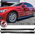 2014-2023 Infiniti Q50 Side Skirts Unpainted Rocker Pannel ABS