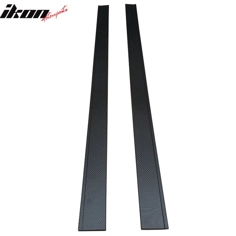 Fits 13-16 Chrysler 300 Carbon Texture Side Skirts Ext Bottom Line Lip