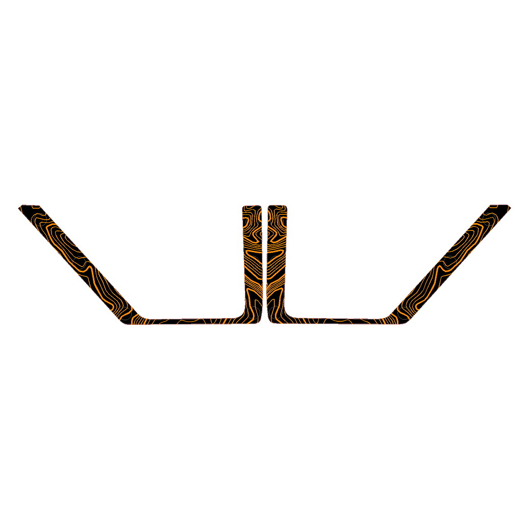 Topo Front Door Net Trim Overlay Kit (Printed Series) - 2021+ Bronco