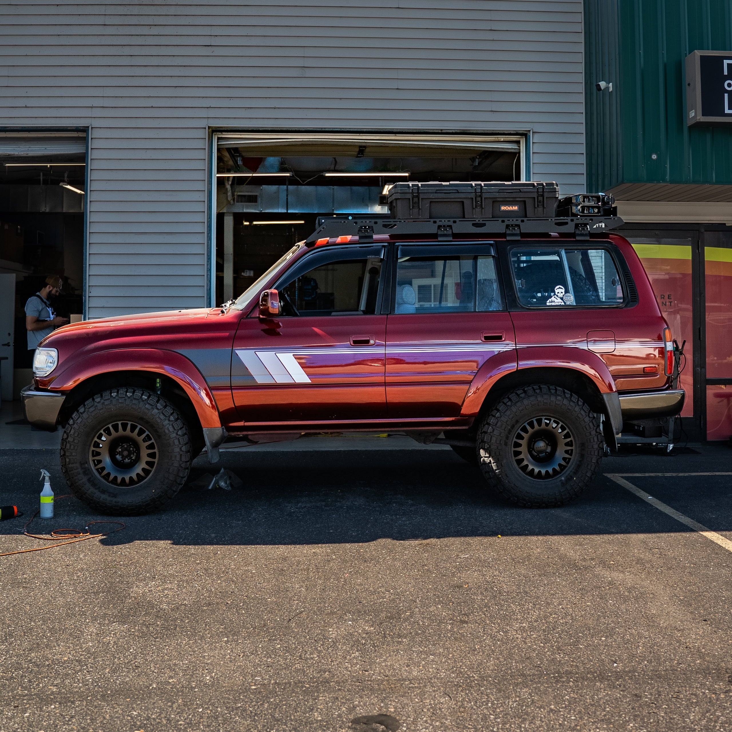80 Series Land Cruiser Checkered Stripe Kit