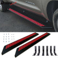 2004-2014 Nissan Titan Black Red Running Board Bracket Aluminum