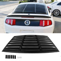 Fits 05-09 Ford Mustang Rear Window Louver + Trunk Spoiler Matte Black