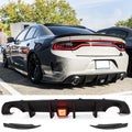 2015-2023 Dodge Charger Rear Diffuser V2 Side Lip Clear LED Brake Lamp