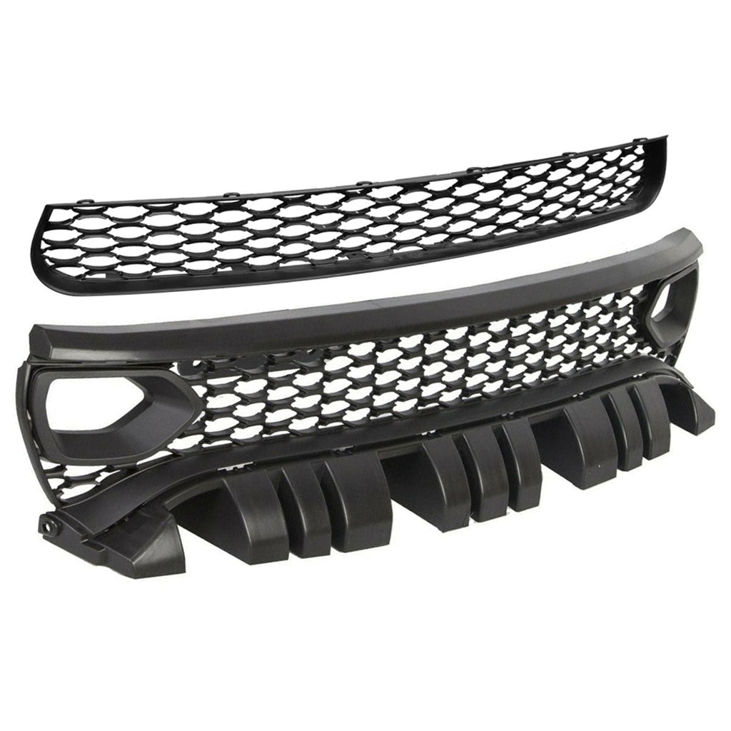 2015-2023 Dodge Charger Upper & Lower Car Grilles w/ Air Ducts 2PC PP