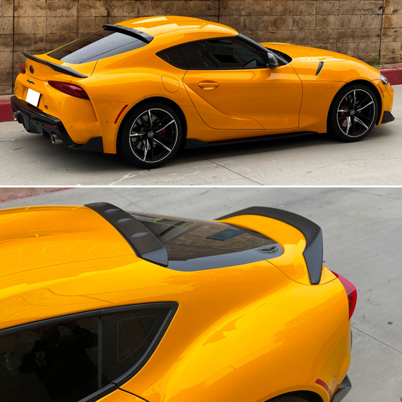 2000-2025 Toyota GR Supra MK5 V2 Unpaint TRD Trunk + Roof Spoiler ABS