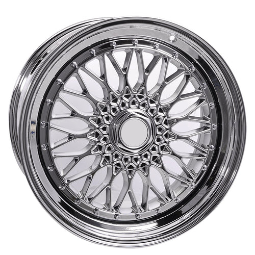 (2) 19X9.5 +40 5X114.3 / 5X120 Step Lip Deep Dish Mesh Wheels Rims