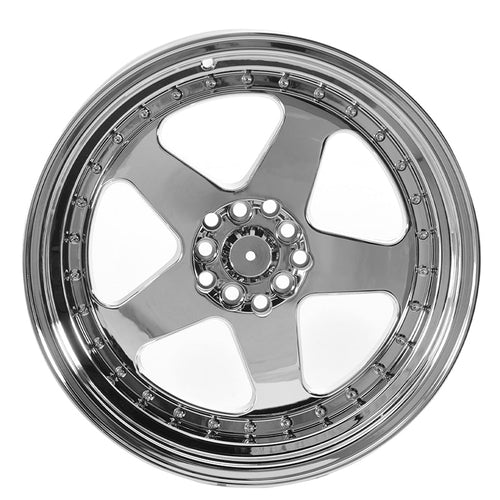 (2) 18X9.0 +30 5X100 / 5X114.3 Step Lip 5 Spoke Wheels Rim Accessories